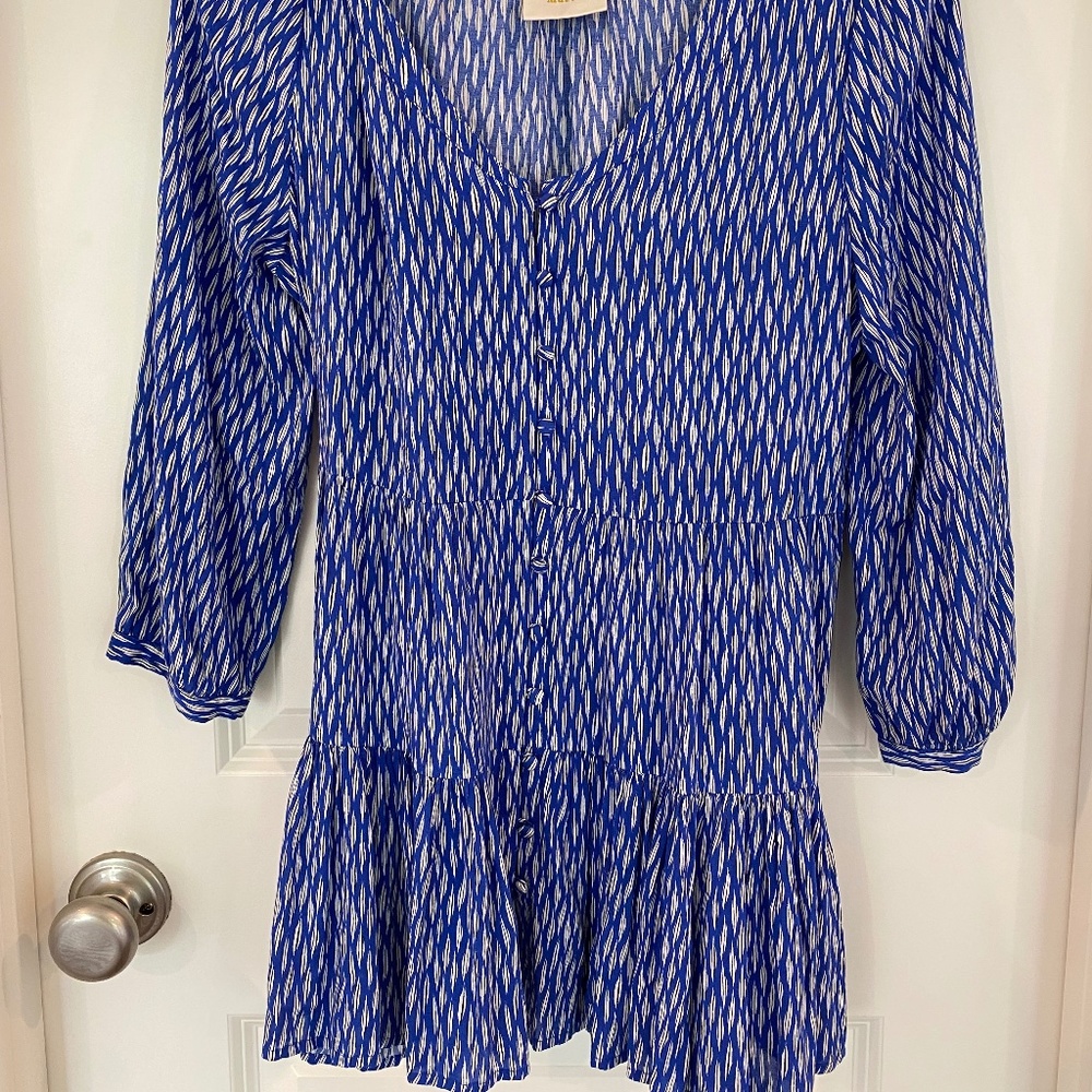 Maeve Flowy Button Front Blouse